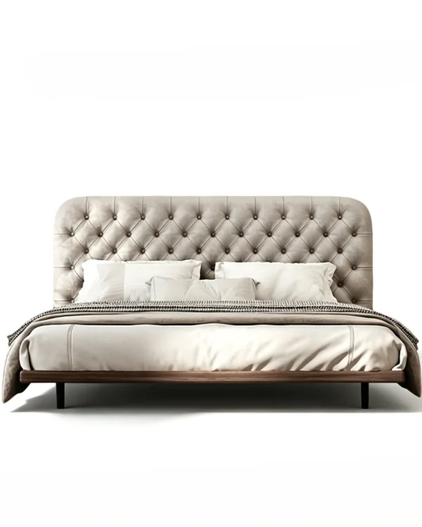 Tufted High Back Bed