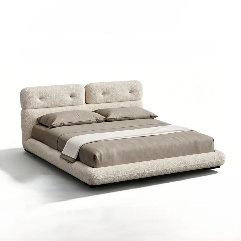 Double Cushion Upholstered Bed