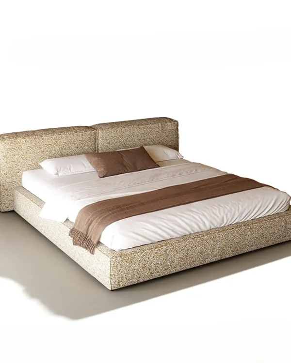 Block Upholstered Platform Bed