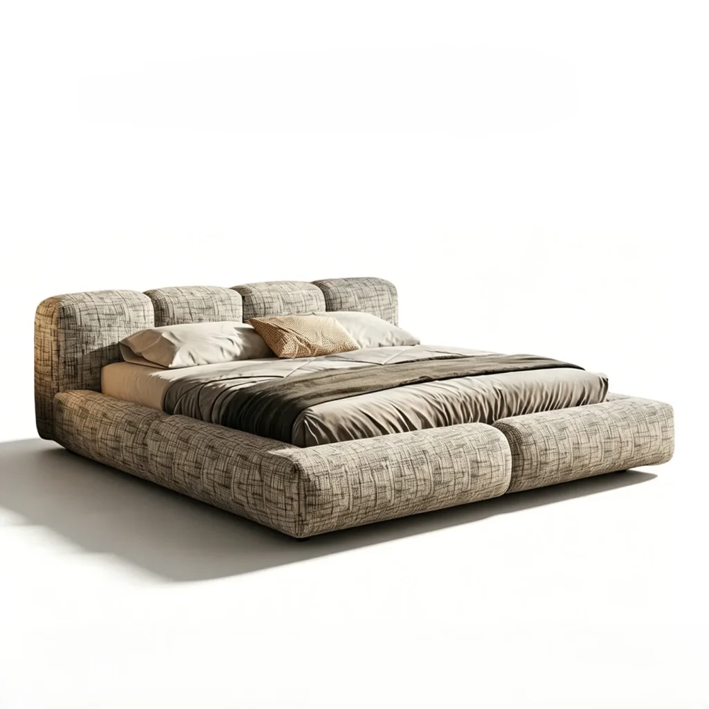 Pixel Tufted Platform Bed