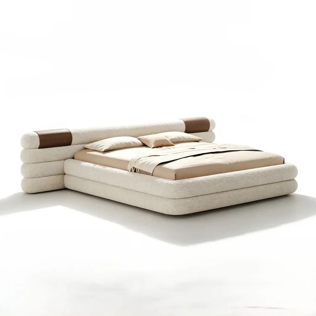 Layered Bolster Platform Bed