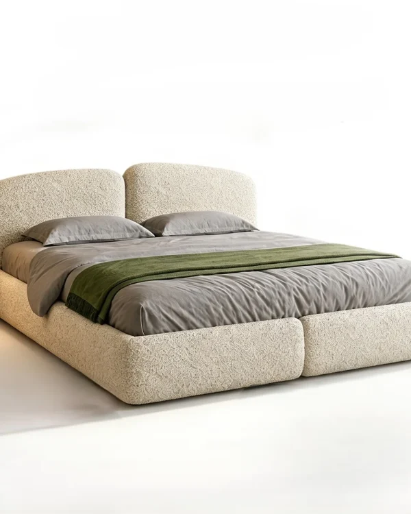 Low Pillow Upholstered Bed