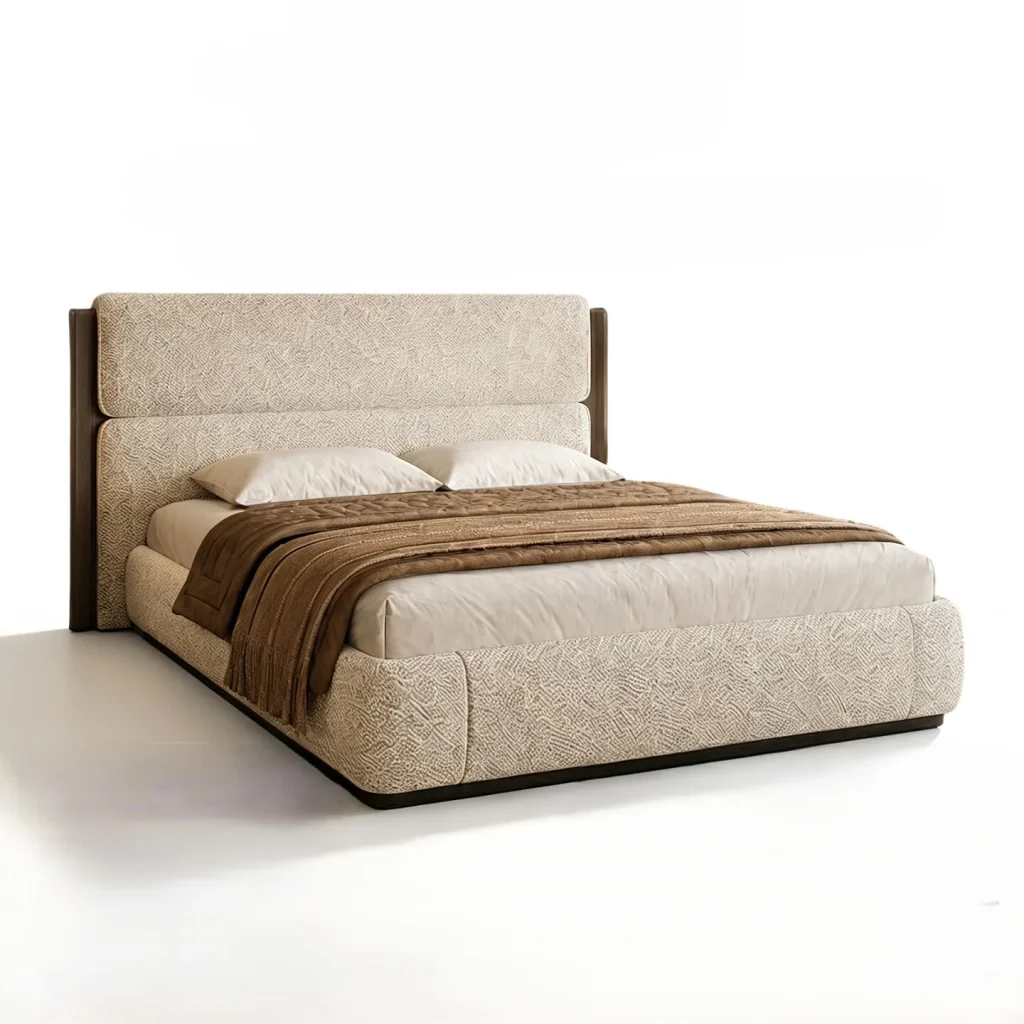Tall Panel Upholstered Bed