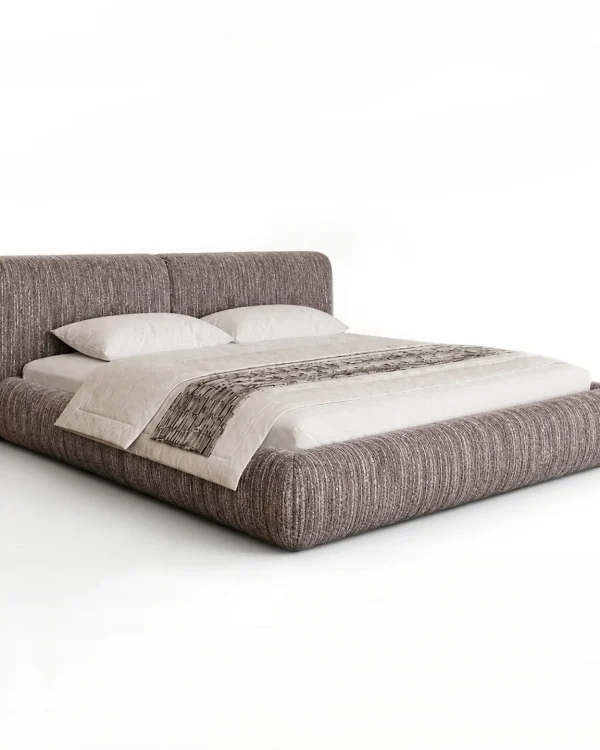 Soft Rounded Upholstered Bed