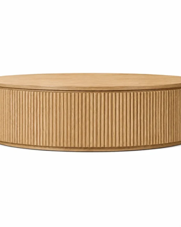 Byron Round Wood Coffee Table