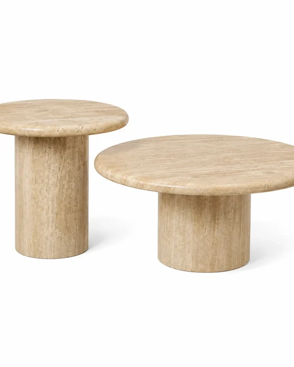 Travertine Nesting Coffee Table Set