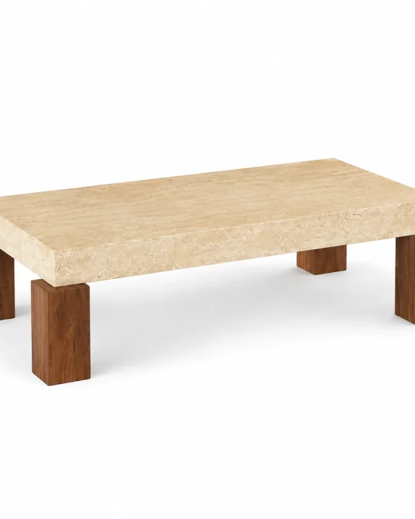 Rectangular Travertine Coffee Table
