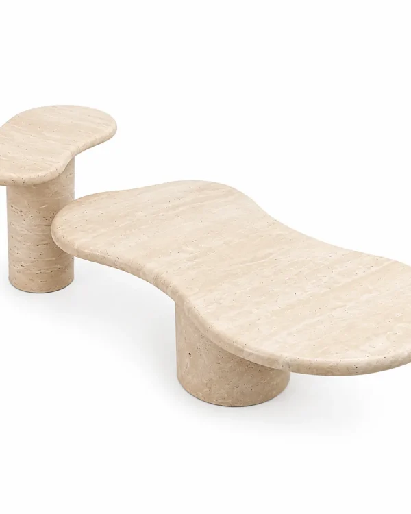 Organic Travertine Coffee Table