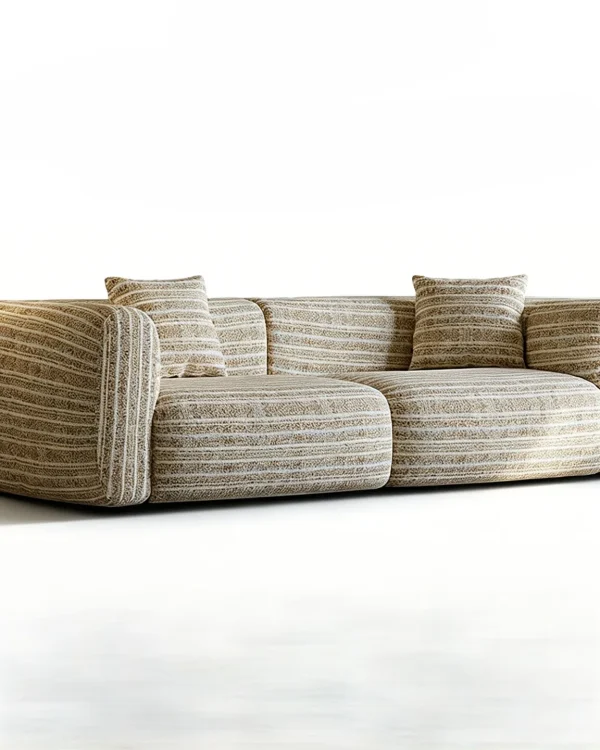 Ribbed Fabric Sofa