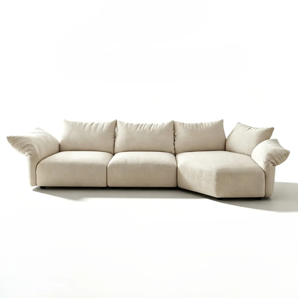 Petal Arm Sectional Sofa