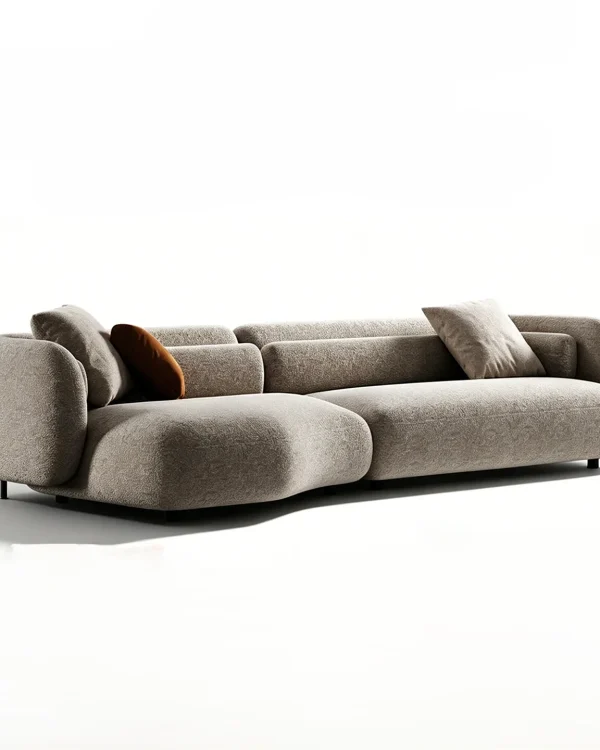 Sculpted Curved Sofa