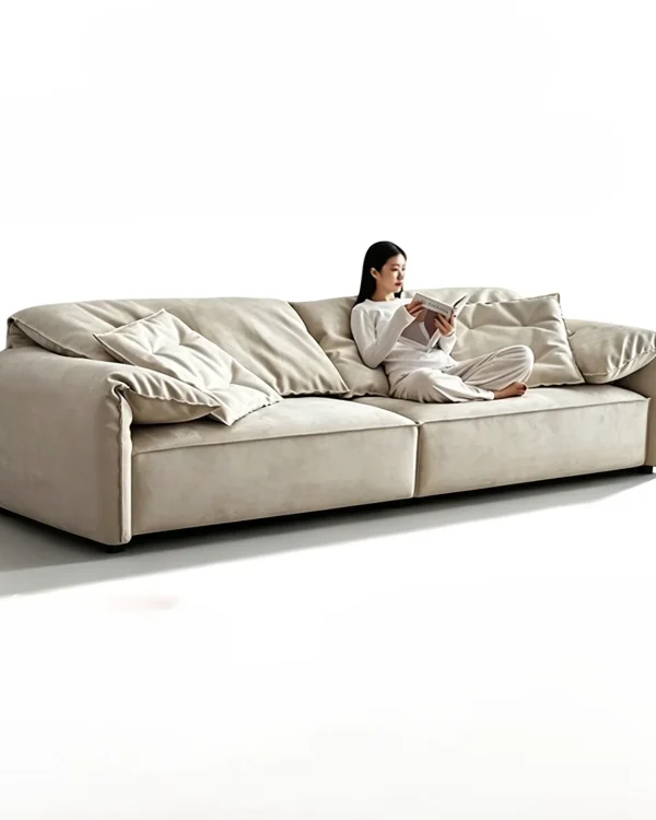 Wide Pillow Arm Sofa