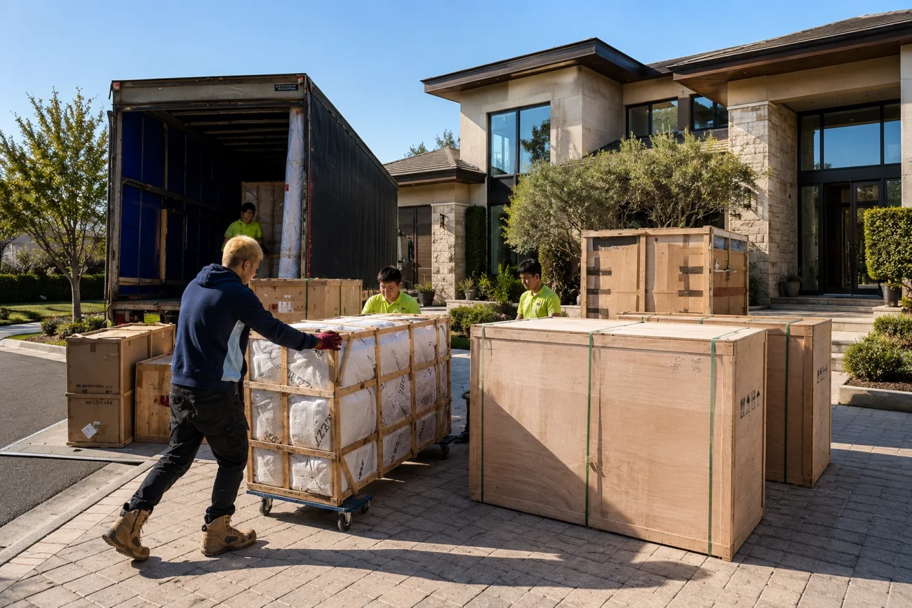 Furniture project packing shipping and delivery preparation