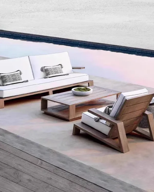 Teak Outdoor Lounge Chair Set
