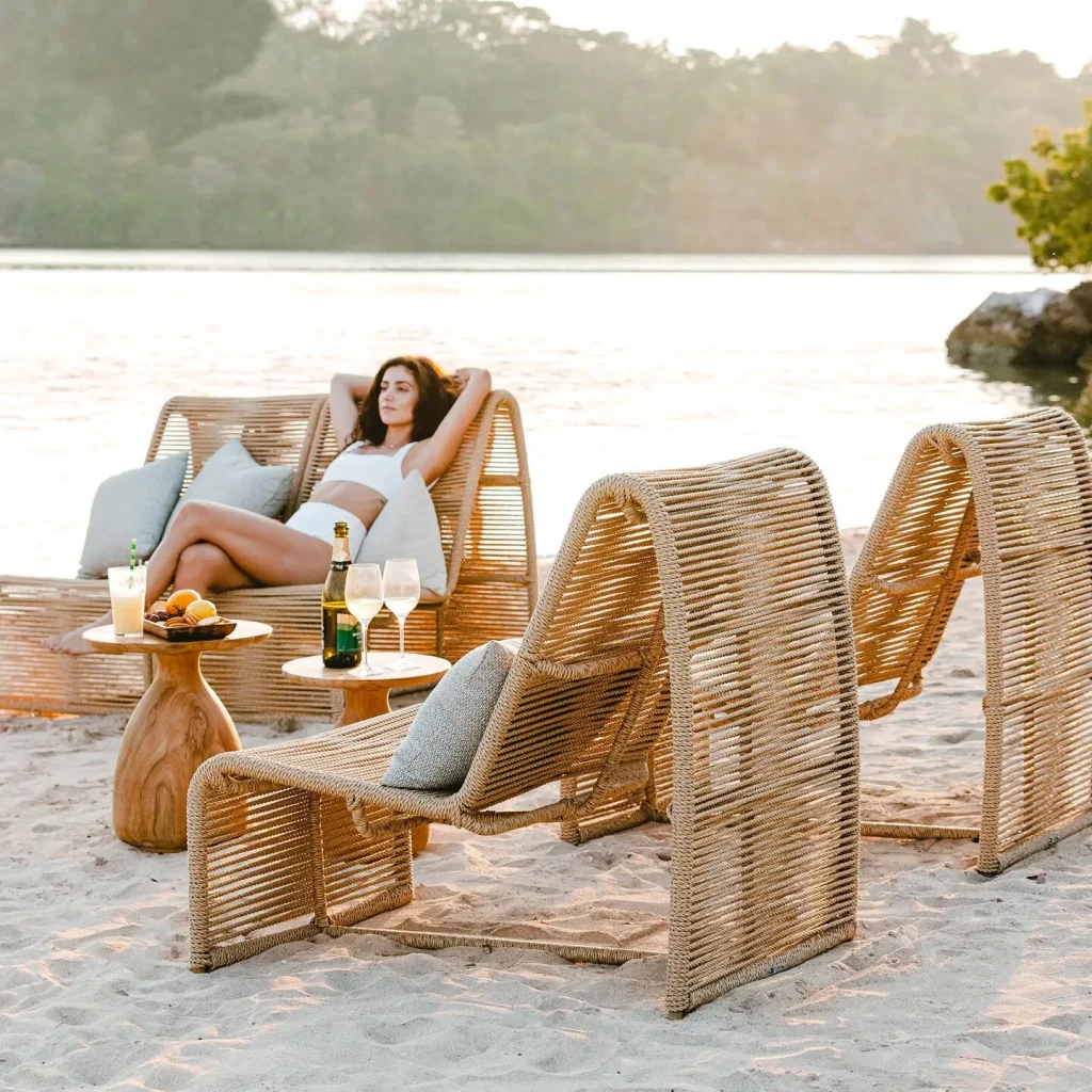 Woven Outdoor Lounge Chair Set