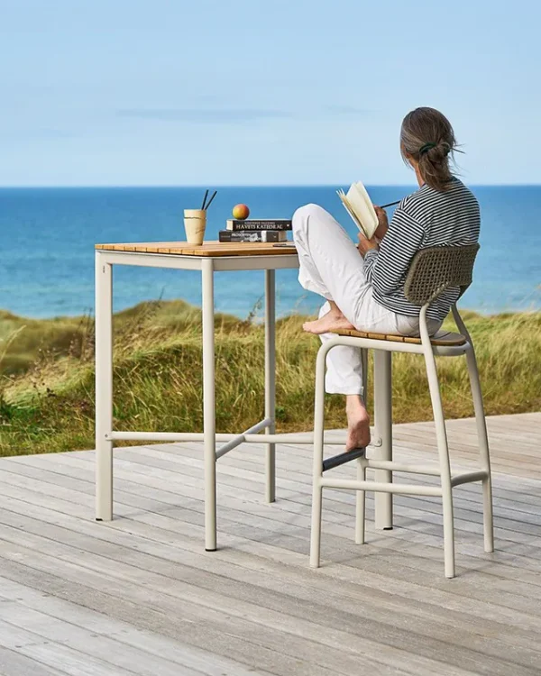 Teak Outdoor Bar Chair