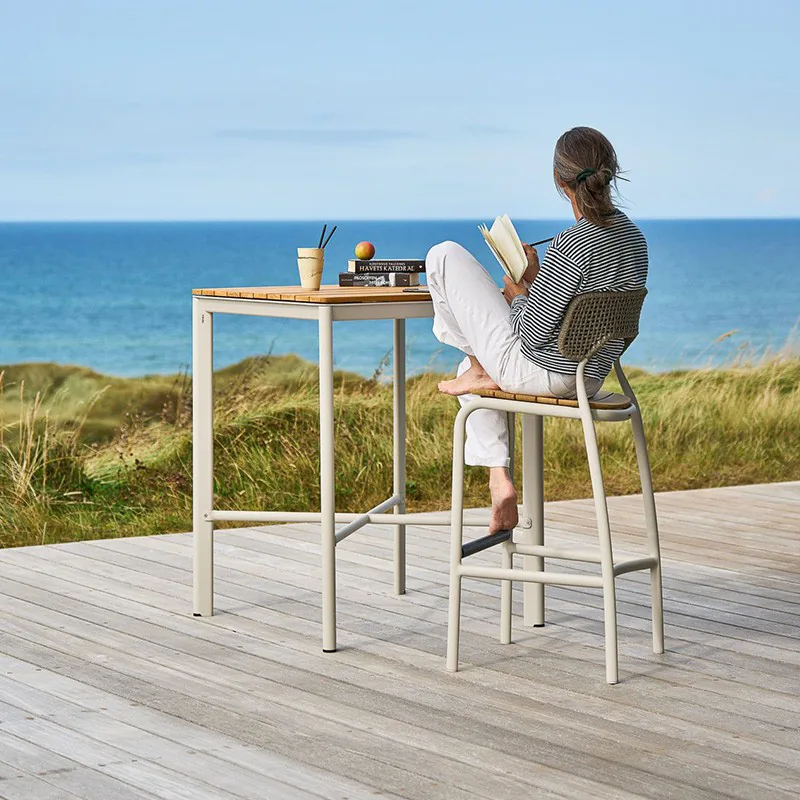 Teak Outdoor Bar Chair