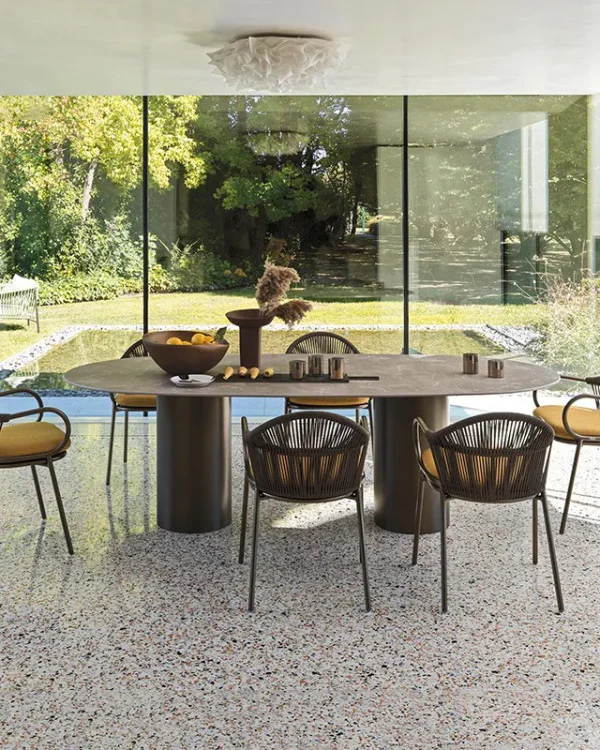 Stone Top Outdoor Dining Set