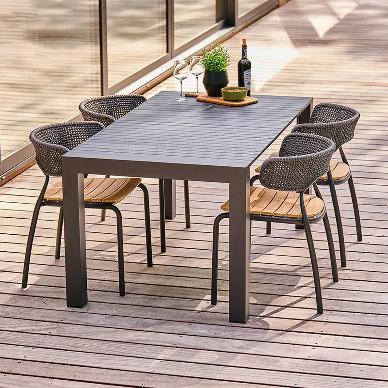 Woven Outdoor Dining Table Set
