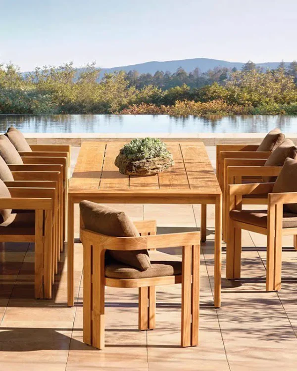 Teak Rectangular Outdoor Dining Set