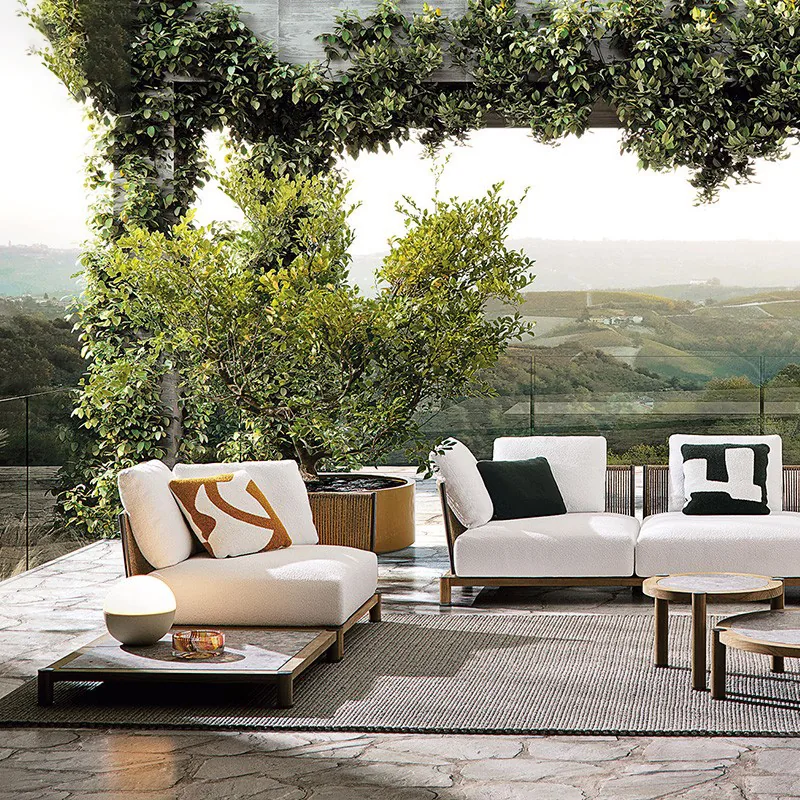 Teak Outdoor Lounge Sofa