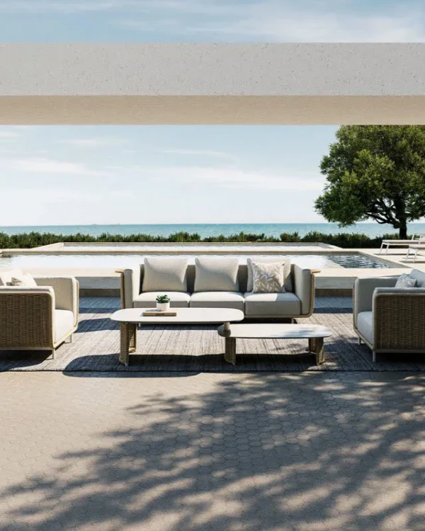 Woven Outdoor Lounge Sofa Set