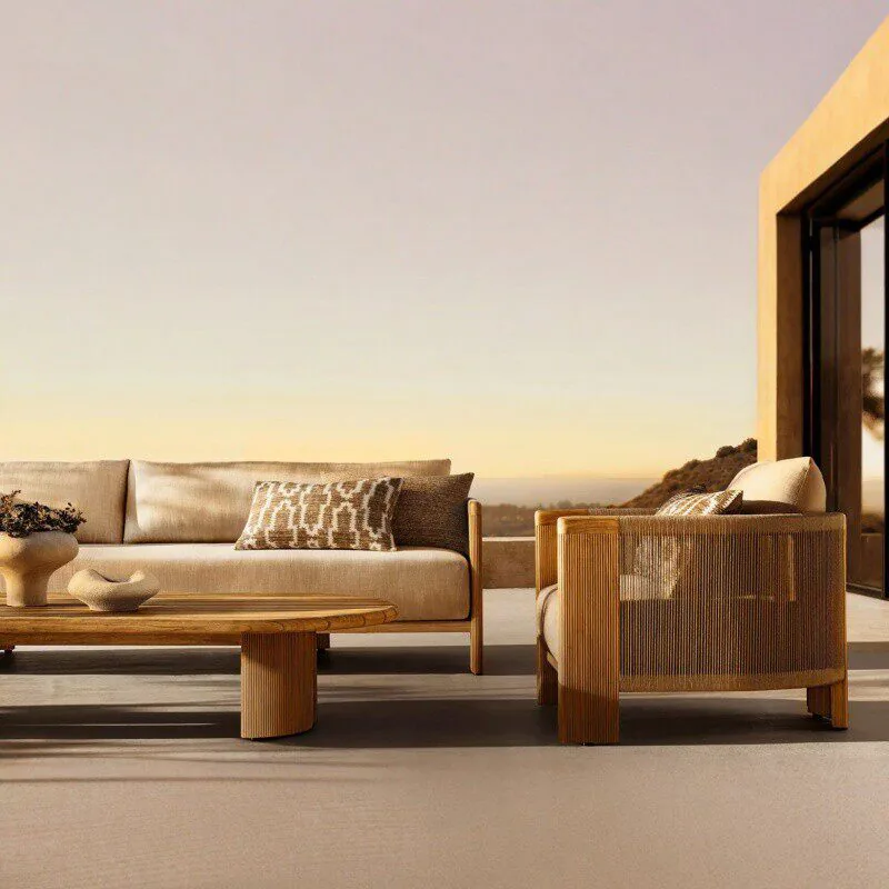 Teak Outdoor Lounge Sofa Set