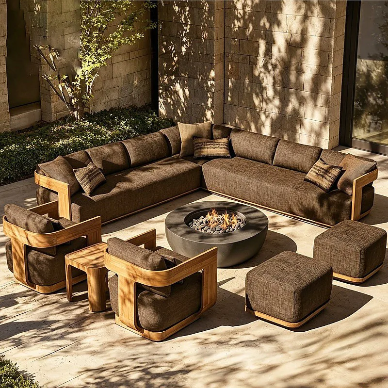 Teak Outdoor Modular Sofa Set