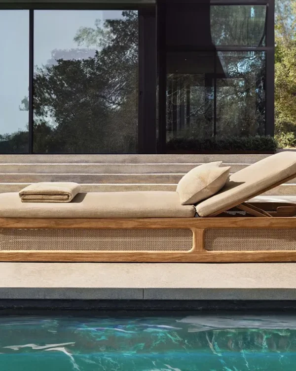 Woven Outdoor Sun Lounger
