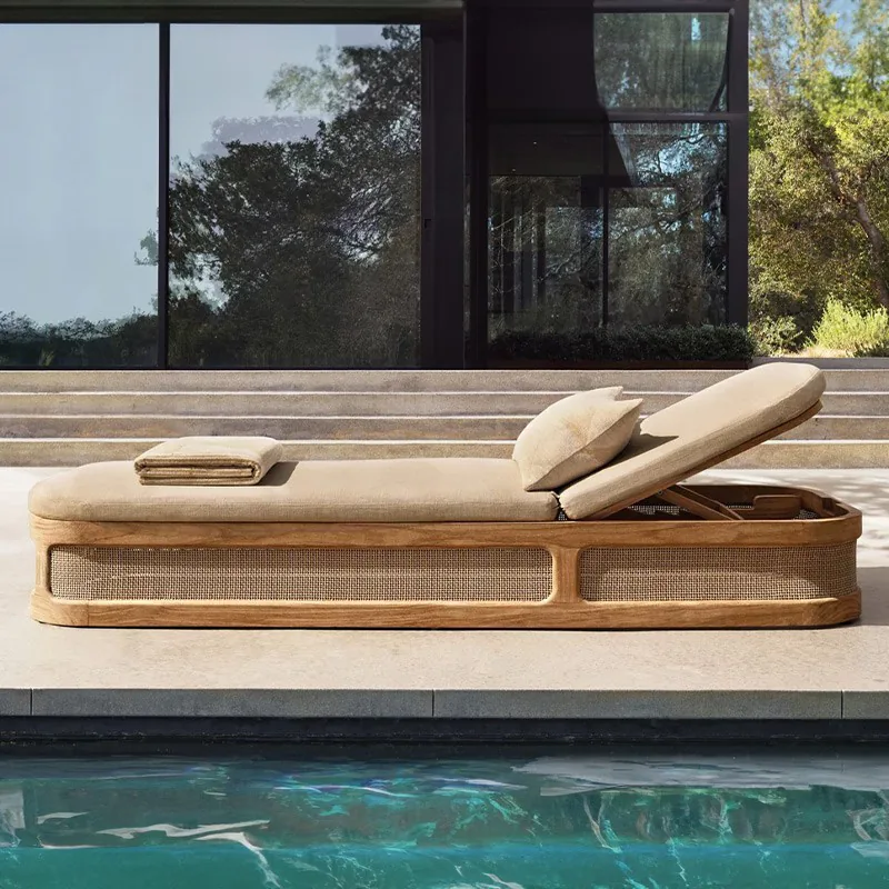 Woven Outdoor Sun Lounger