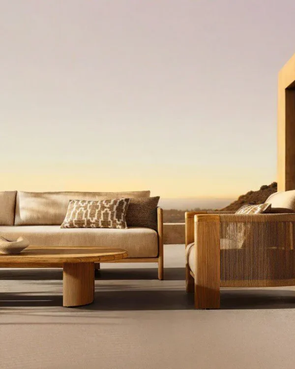 Teak Outdoor Lounge Daybed Set